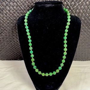 Vintage Jade Necklace circa 1940s